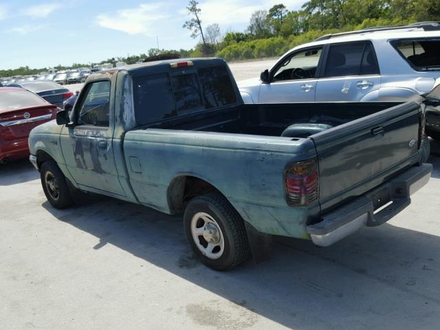 1FTYR10C8WUD07300 - 1998 FORD RANGER GREEN photo 3