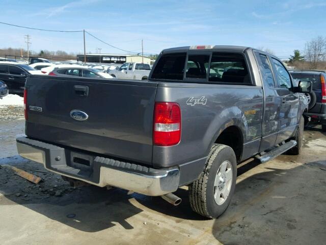 1FTPX14547FB48987 - 2007 FORD F150 GRAY photo 4