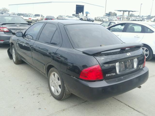 3N1CB51D45L513450 - 2005 NISSAN SENTRA 1.8 BLACK photo 3