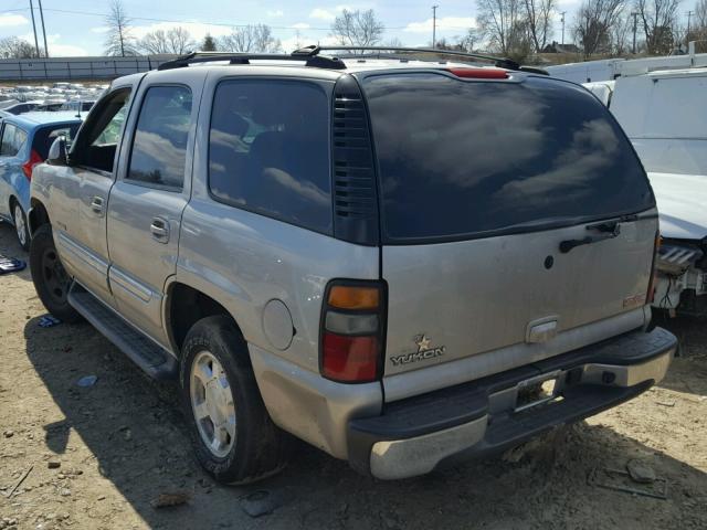 1GKEK13T05R112669 - 2005 GMC YUKON TAN photo 3