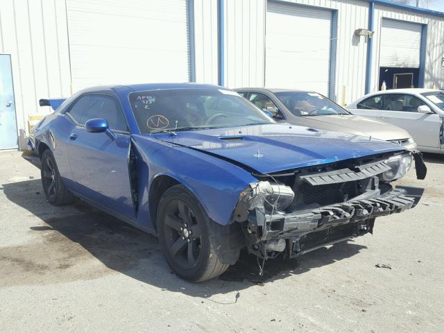 2C3CDYAG7CH259200 - 2012 DODGE CHALLENGER BLUE photo 1