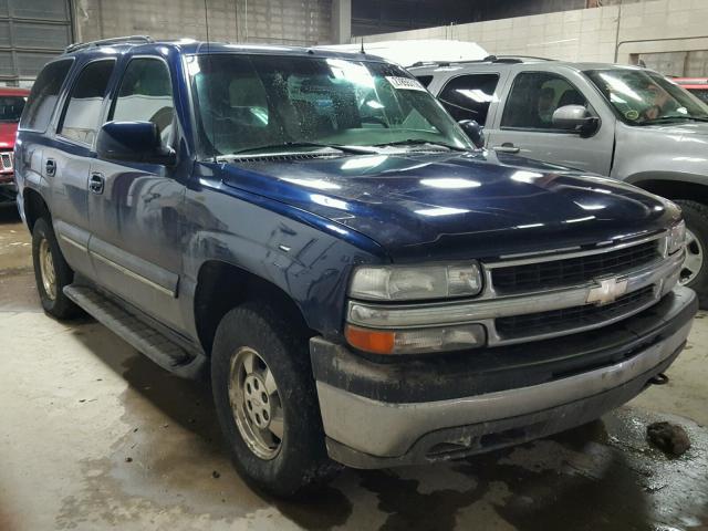 1GNEK13Z92R259771 - 2002 CHEVROLET TAHOE K150 BLUE photo 1