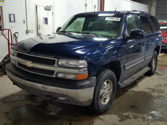 1GNEK13Z92R259771 - 2002 CHEVROLET TAHOE K150 BLUE photo 2