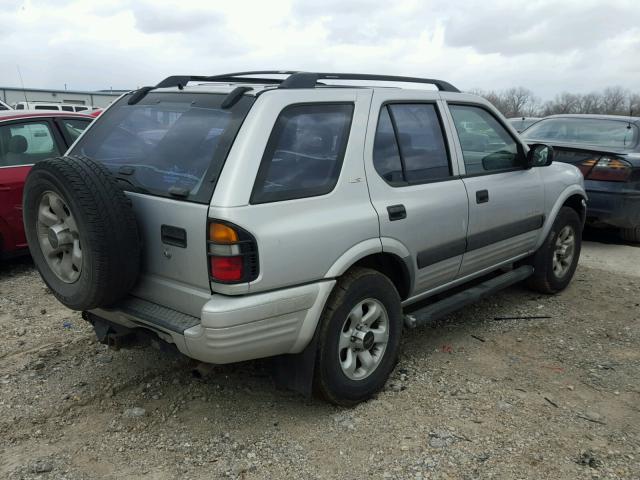 4S2CK58W9X4378869 - 1999 ISUZU RODEO S SILVER photo 4