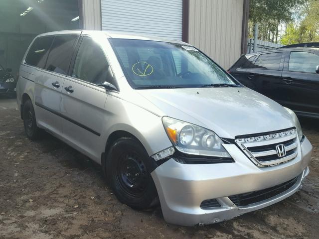 5FNRL38256B117251 - 2006 HONDA ODYSSEY LX SILVER photo 1