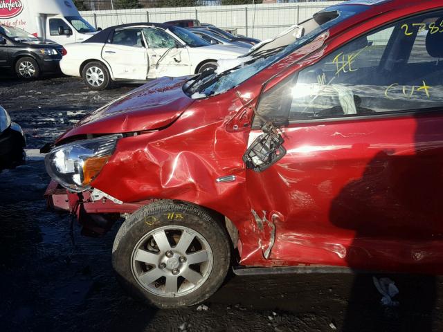 ML32A4HJ0FH036892 - 2015 MITSUBISHI MIRAGE ES RED photo 9