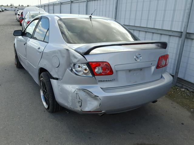 1YVFP80C945N14513 - 2004 MAZDA 6 I SILVER photo 3