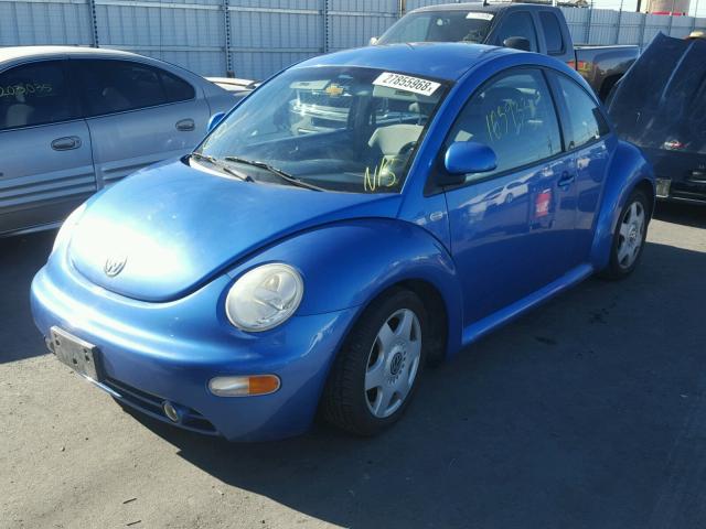 3VWCC21C6XM423212 - 1999 VOLKSWAGEN NEW BEETLE 蓝色 照片 2