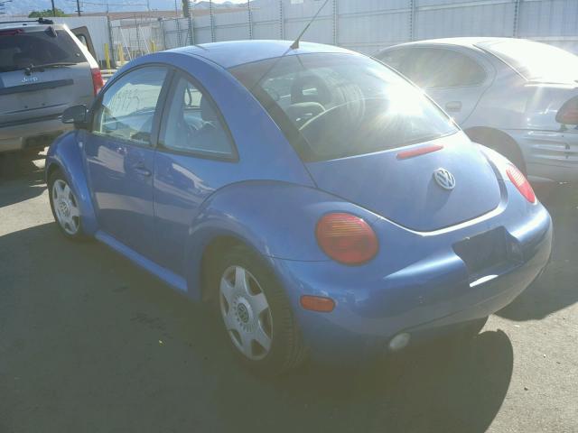 3VWCC21C6XM423212 - 1999 VOLKSWAGEN NEW BEETLE 蓝色 照片 3