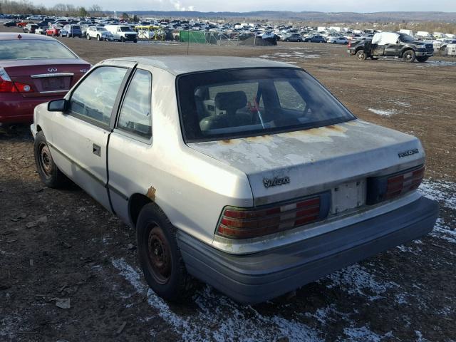 1P3XP24D4PN613013 - 1993 PLYMOUTH SUNDANCE GRAY photo 3