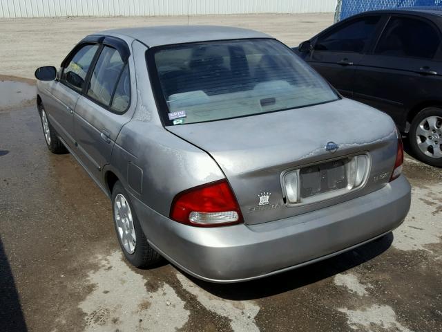 3N1CB51DX1L430065 - 2001 NISSAN SENTRA XE GRAY photo 3