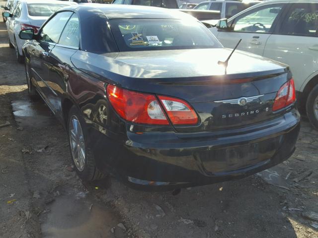 1C3LC65MX8N285747 - 2008 CHRYSLER SEBRING LI BLACK photo 3