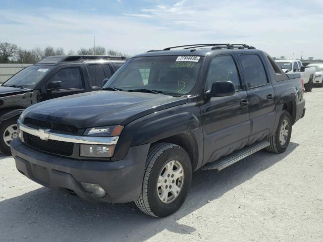 3GNEC13TX3G156241 - 2003 CHEVROLET AVALANCHE BLACK photo 2