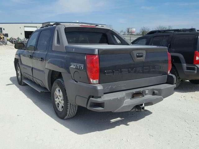 3GNEC13TX3G156241 - 2003 CHEVROLET AVALANCHE BLACK photo 3