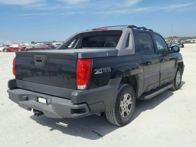 3GNEC13TX3G156241 - 2003 CHEVROLET AVALANCHE BLACK photo 4