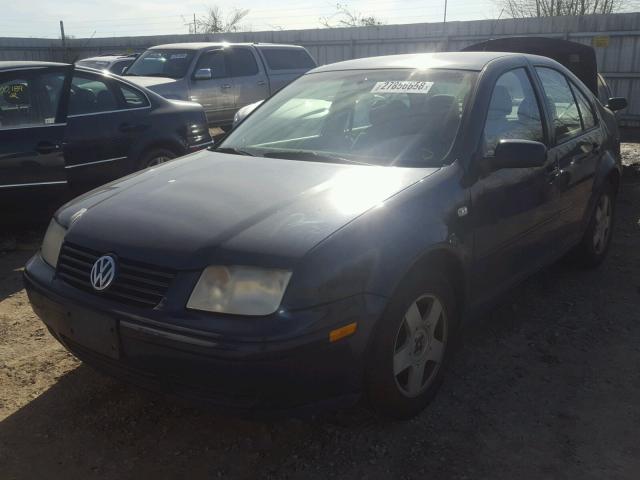 3VWSP69M62M108259 - 2002 VOLKSWAGEN JETTA BLUE photo 2