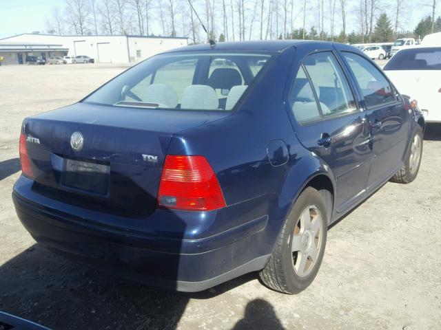 3VWSP69M62M108259 - 2002 VOLKSWAGEN JETTA BLUE photo 4