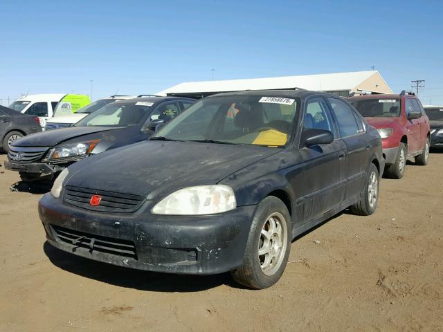 JHMEJ8648XS000207 - 1999 HONDA CIVIC EX BLACK photo 2