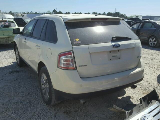 2FMDK39C87BA93865 - 2007 FORD EDGE SEL P WHITE photo 3