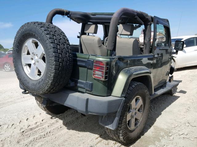 1J4FA54199L733919 - 2009 JEEP WRANGLER S GREEN photo 4