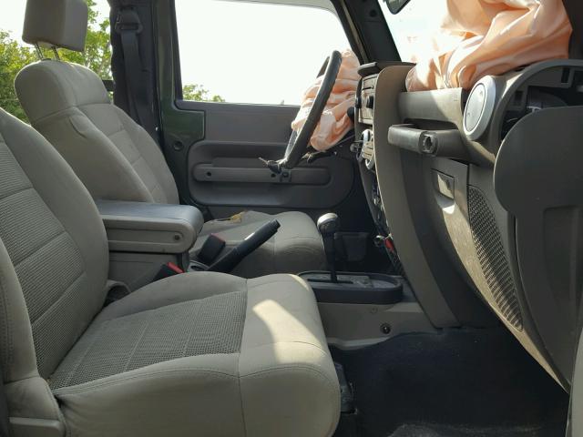 1J4FA54199L733919 - 2009 JEEP WRANGLER S GREEN photo 5