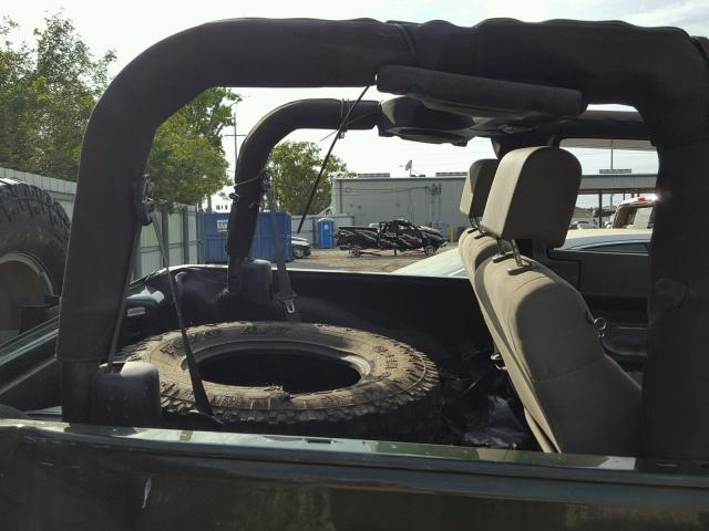 1J4FA54199L733919 - 2009 JEEP WRANGLER S GREEN photo 6