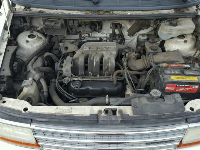 2P4GH55R5MR187142 - 1991 PLYMOUTH VOYAGER LE WHITE photo 7