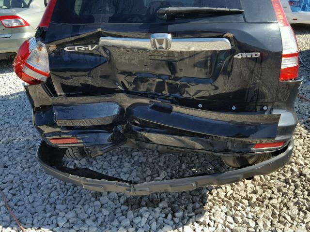 5J6RE4H5XBL045054 - 2011 HONDA CR-V EX BLACK photo 9