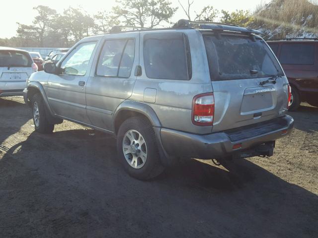 JN8DR09Y51W594989 - 2001 NISSAN PATHFINDER GRAY photo 3