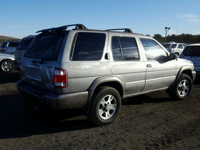 JN8DR09Y51W594989 - 2001 NISSAN PATHFINDER GRAY photo 4