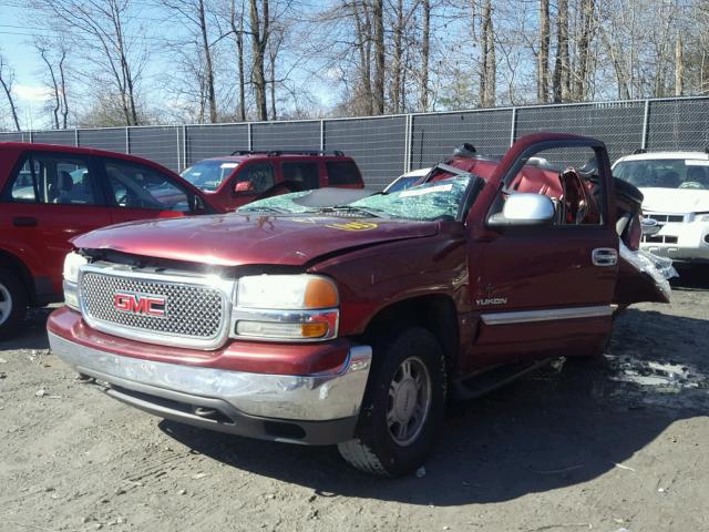 1GKEK13T41R145300 - 2001 GMC YUKON RED photo 2