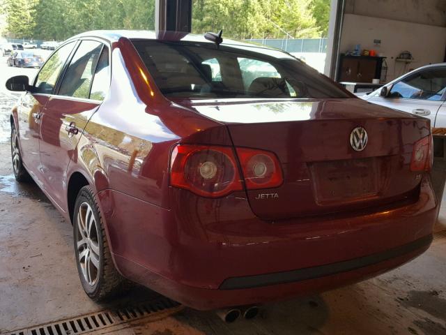 3VWSF81K76M651716 - 2006 VOLKSWAGEN JETTA 2.5 RED photo 3