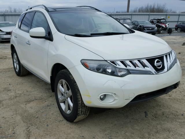 JN8AZ1MW8AW131288 - 2010 NISSAN MURANO S WHITE photo 1