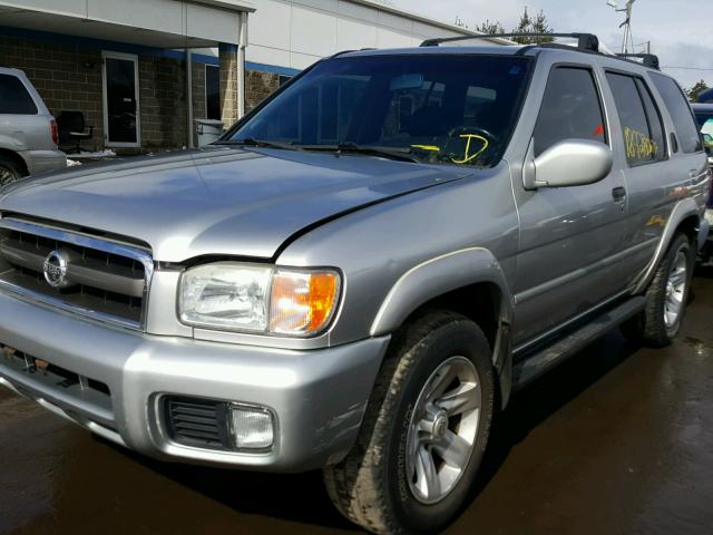 JN8DR09Y72W720805 - 2002 NISSAN PATHFINDER SILVER photo 2