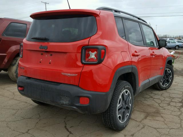 ZACCJBCT3FPB26917 - 2015 JEEP RENEGADE T RED photo 4