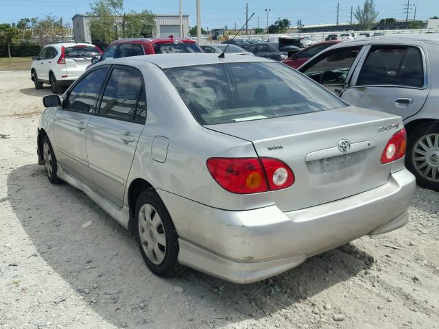 1NXBR32E53Z006829 - 2003 TOYOTA COROLLA CE SILVER photo 3