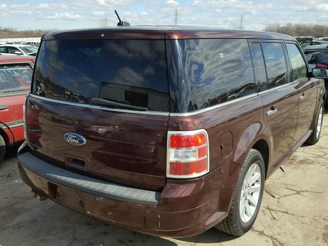 2FMGK5CC6ABB29657 - 2010 FORD FLEX SEL MAROON photo 4