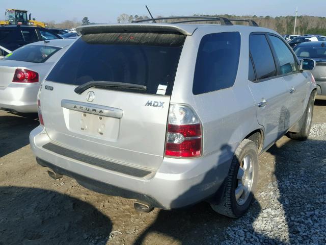 2HNYD18254H540460 - 2004 ACURA MDX SILVER photo 4