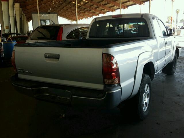 5TETX62N76Z233239 - 2006 TOYOTA TACOMA PRE SILVER photo 4