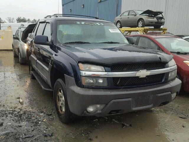 3GNEK12T74G165503 - 2004 CHEVROLET AVALANCHE BLUE photo 1