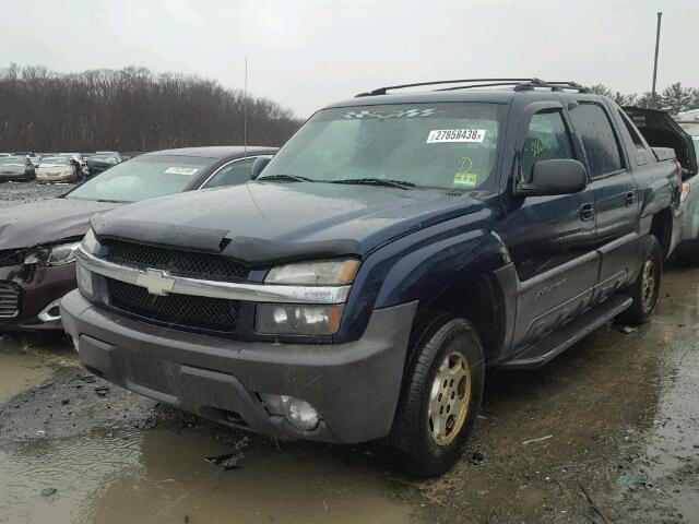 3GNEK12T74G165503 - 2004 CHEVROLET AVALANCHE BLUE photo 2