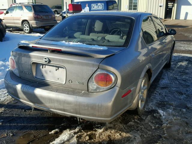 JN1DA31D52T436834 - 2002 NISSAN MAXIMA GLE GRAY photo 4