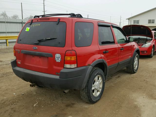 1FMYU041X2KD24263 - 2002 FORD ESCAPE XLT RED photo 4