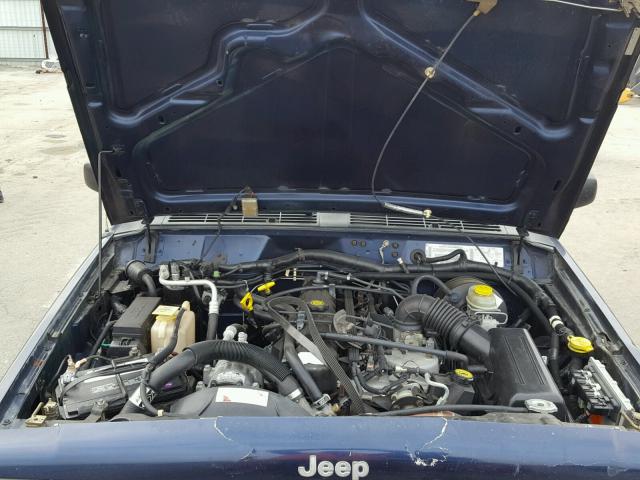 1J4FF48S2YL179362 - 2000 JEEP CHEROKEE S BLUE photo 7