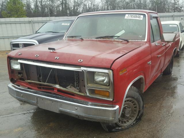 1FTCF10F4BNA73478 - 1981 FORD F100 RED photo 2