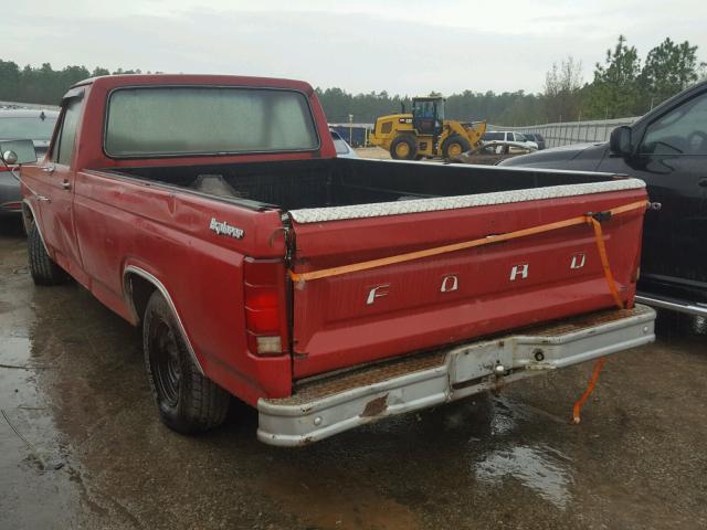 1FTCF10F4BNA73478 - 1981 FORD F100 RED photo 3