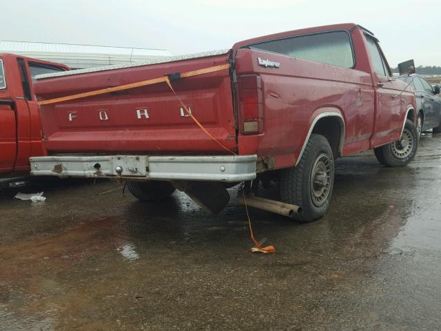 1FTCF10F4BNA73478 - 1981 FORD F100 RED photo 4