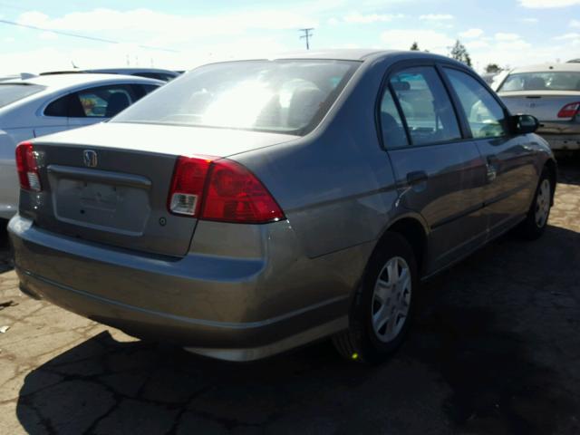 1HGES16385L018955 - 2005 HONDA CIVIC DX V GRAY photo 4