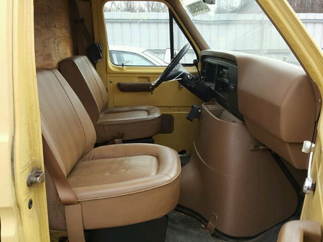 1FTDE14Y7HHA51856 - 1987 FORD ECONOLINE YELLOW photo 5