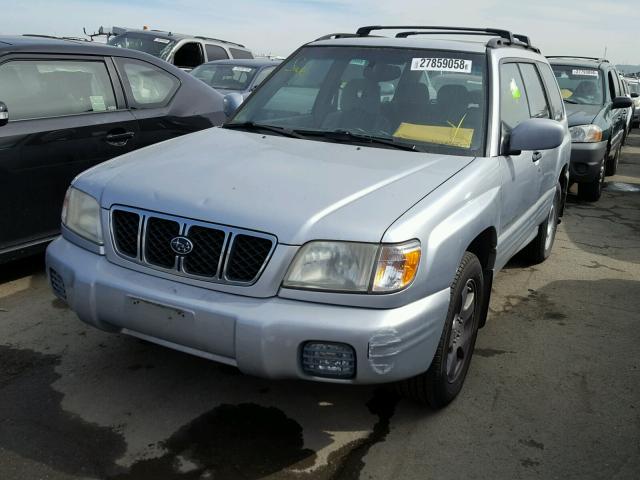 JF1SF65672G742466 - 2002 SUBARU FORESTER S SILVER photo 2